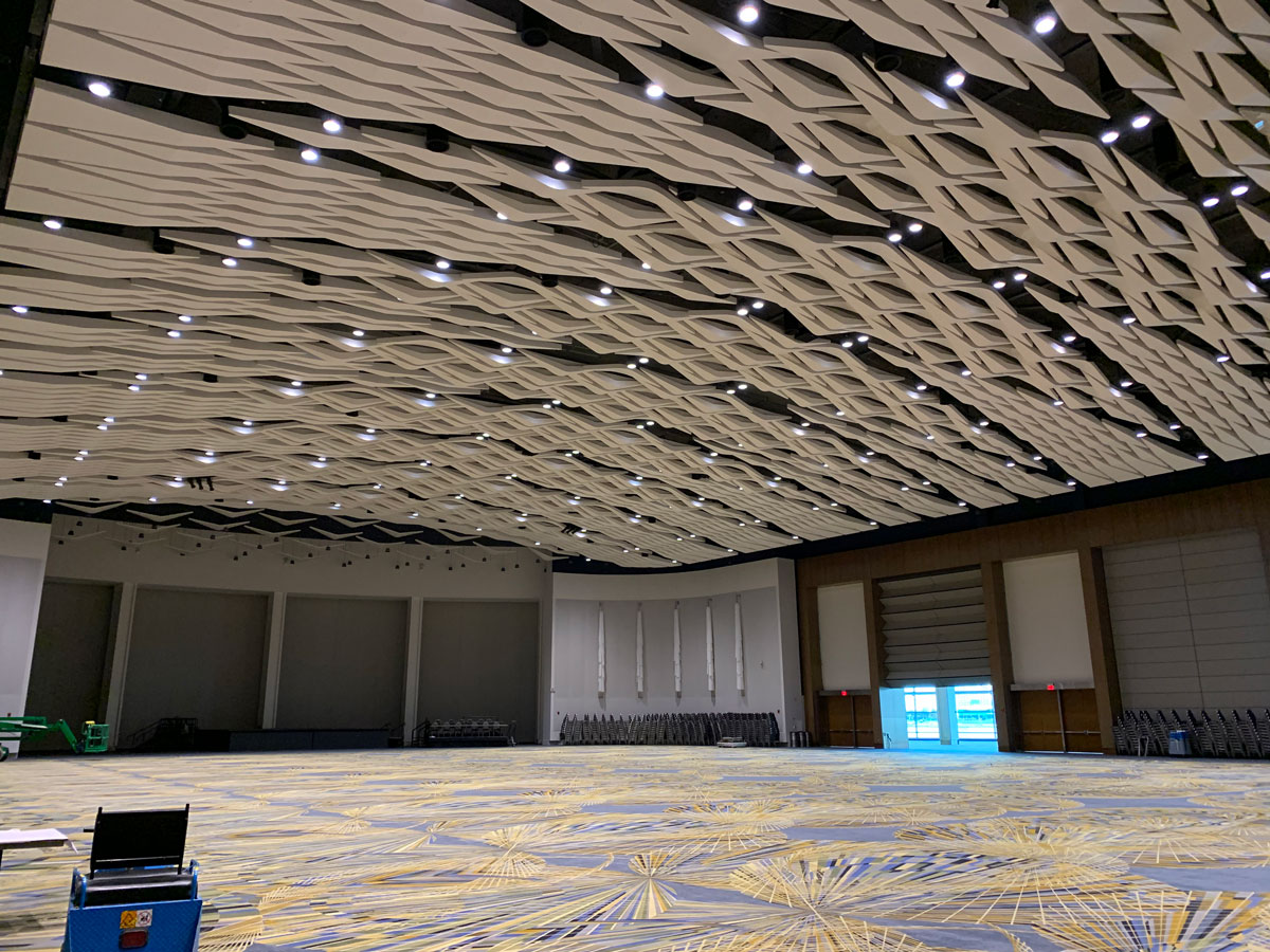 Detroit Convention Center - Court LED Broadcast White