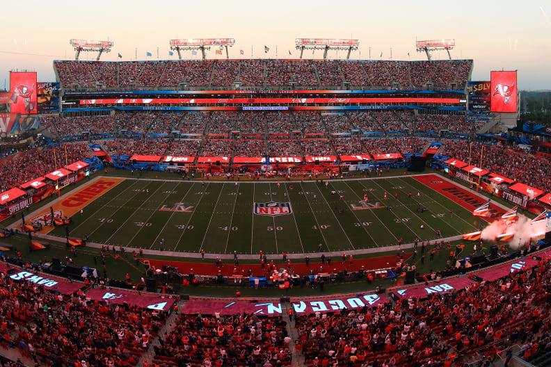 Super Bowl Lights - Raymond James Stadium 2021