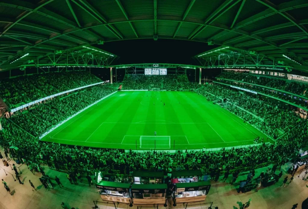 Experience the Intimate Football Atmosphere at Austin’s Q2 Stadium